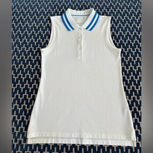 TORY SPORT Sleeveless Three Button-Front Golf Shirt with Collar